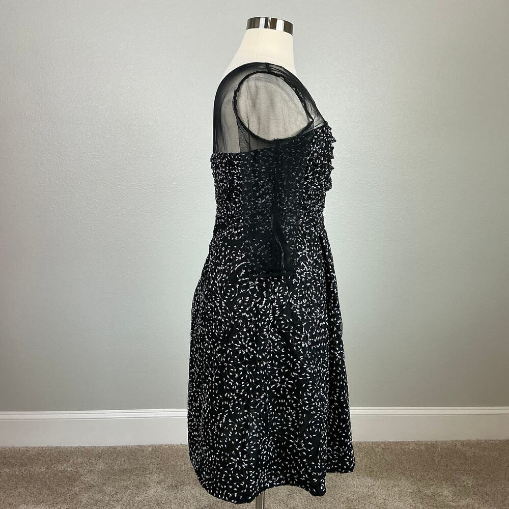 JS Collections Sequin Midi Fit and Flare Cocktail… - image 3